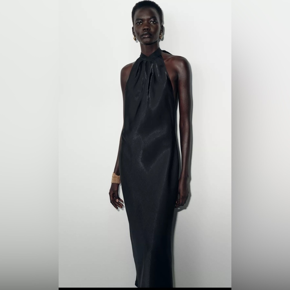 Zara Black Halter Dress